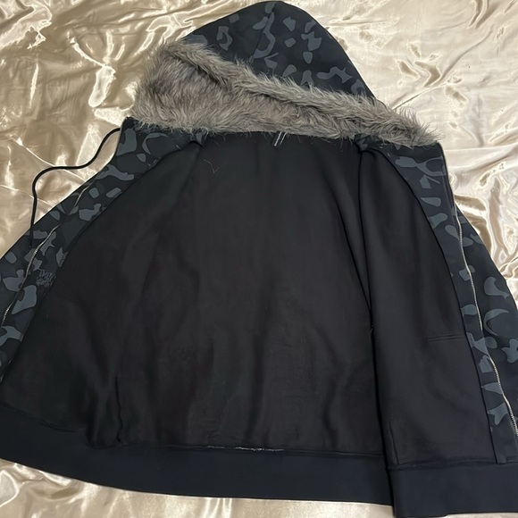 Temple Effectives Faux Hoodie XL Black Camo - Picture 3 of 5